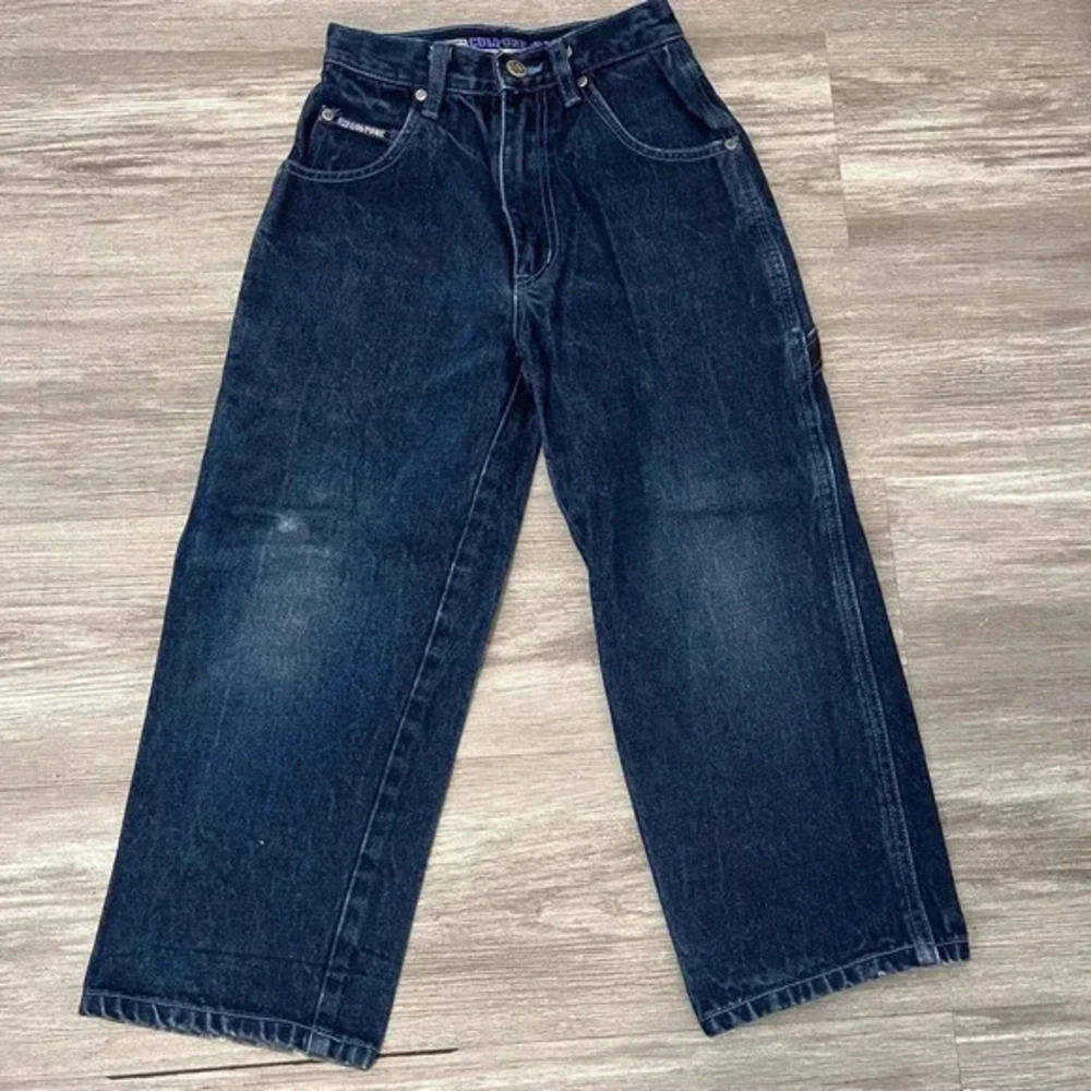 Vtg Y2K Baggy‎ Wide Leg Loose Fit Carpenter Jeans Size Boys 7 Skater Y2K Culture